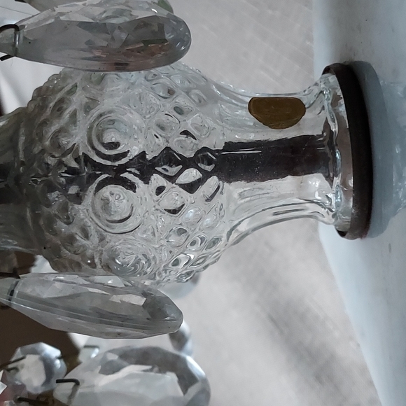 Vintage Hollywood regency style shabby chic crystal chandelier marble glass deco - Picture 7 of 16